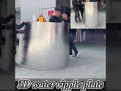 مصنع مخصصة عالية الجودة بطاقة PET المياه الموجة الخيزران الفحم الخشبي لوحات التشطيب