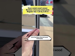 PVC الزخرفة الخيزران الفحم الخشب المعدنية الجدار لوحة الجدار الداخلية عالية الكثافة