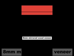 لوحة حائط المرآة PVC الخيزران الفحم الحائط الألواح مقاومة للرطوبة