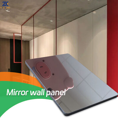 جودة  Bamboo Charcoal Carbon Crystal Panel Waterproof PETG High Gloss Mirror Wall Panel مصنع