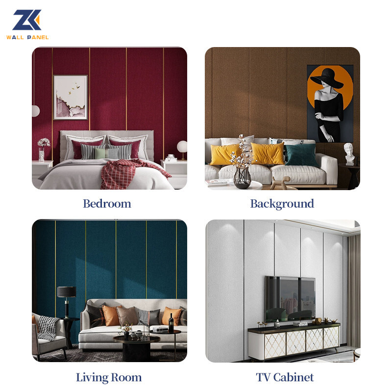 1.22 متر واسعة القشرة الخشبية الخيزران الفحم النسيج الملمس 3D لوحات الحائط المطبخ البلاستيكية