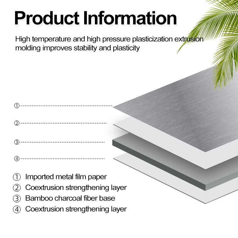 ديكورات الداخلية المعدن الخشب الفنير لوحة الحائط البيئة الصديقة الخيزران الفحم الخشب الفنير