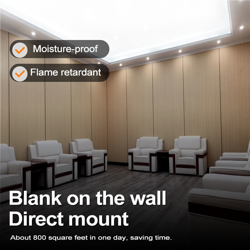 ألواح الحائط الخشبية الحبوب PVC 5mm مرنة الخيزران الفحم الزخرفي لوحة الحائط