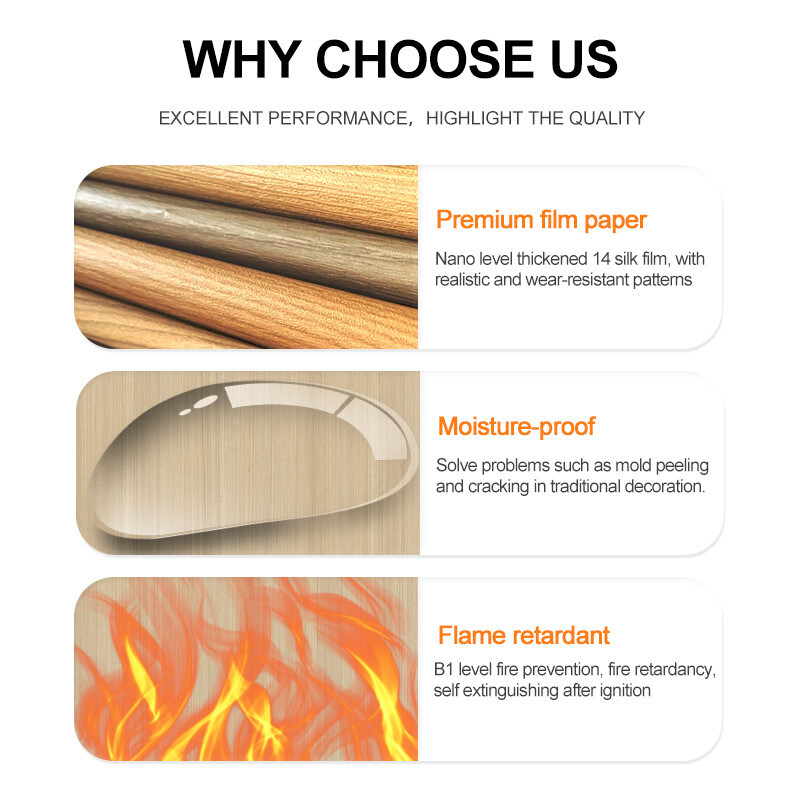 ألواح الحائط الخشبية الحبوب PVC 5mm مرنة الخيزران الفحم الزخرفي لوحة الحائط