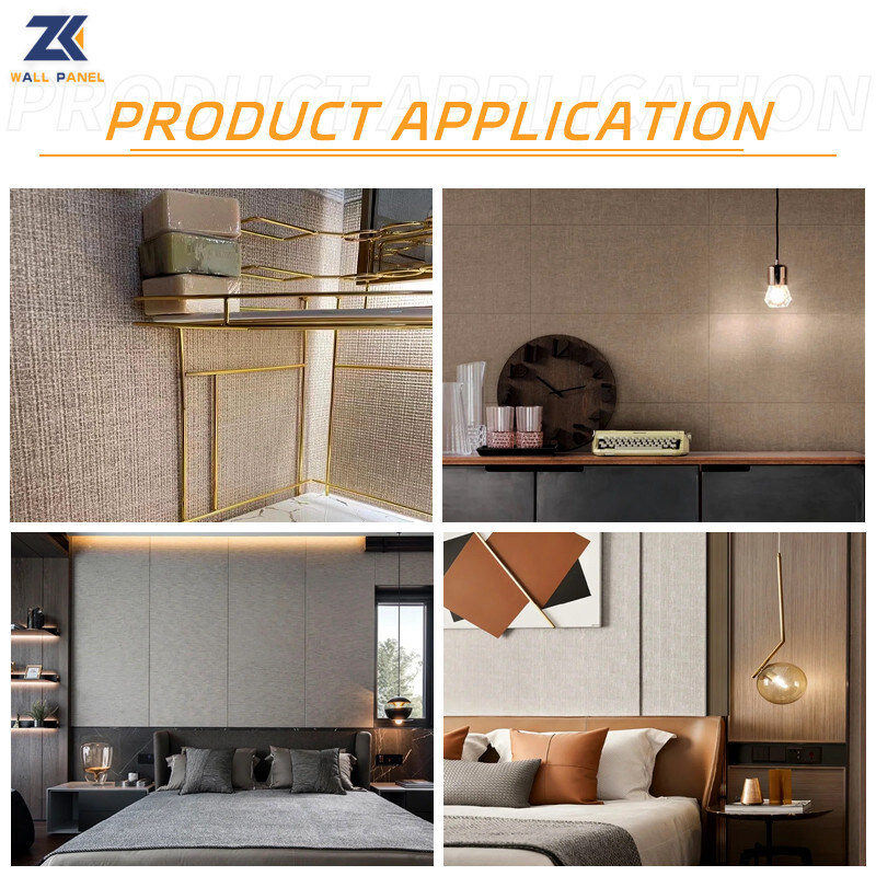 المنتجات الساخنة الديكور الداخلي لوحة الجدار نسيج الفحم الخيزران مقاوم للماء