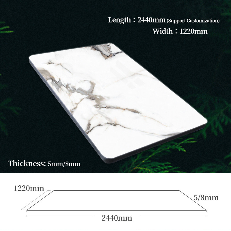 ألواح الرخام البامبو الفحم الخشبي اللوحات الداخلية الزخرفية ألواح الحائط الرخامية