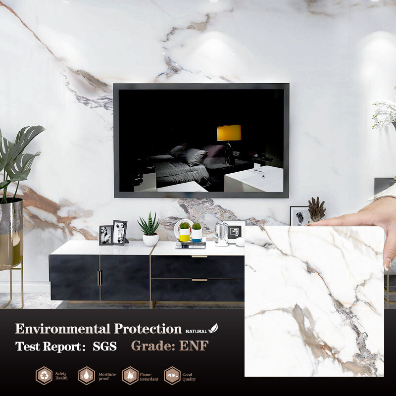 ألواح الرخام البامبو الفحم الخشبي اللوحات الداخلية الزخرفية ألواح الحائط الرخامية