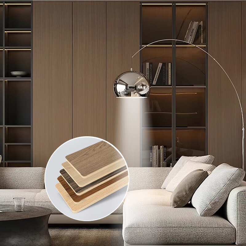 5 ملم خشب الحبوب لوحة الحائط PVC مرنة الخيزران الفحم الزخرفي لوحة الحائط