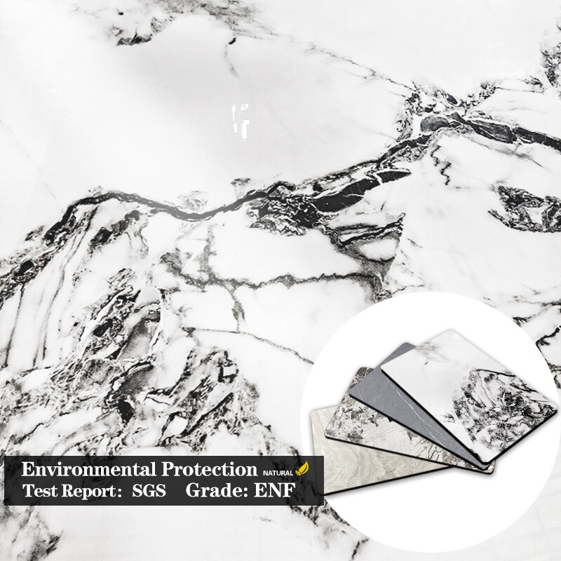 الديكور الداخلي لوحات الحائط الرخامية المكبدة معًا الخيزران الفحم الخشبية