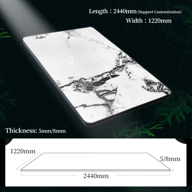 الديكور الداخلي لوحات الحائط الرخامية المكبدة معًا الخيزران الفحم الخشبية