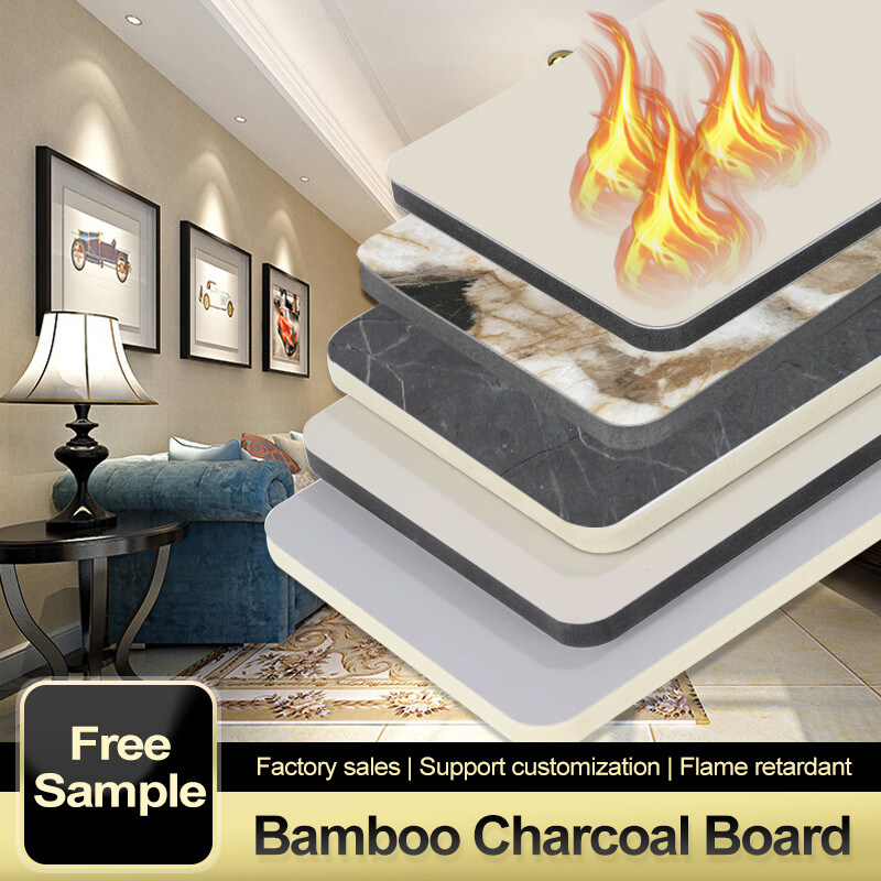 لوحات الرخام العالية اللمعان الحديثة تزيين الجدران الفاخرة لوحات الكريستال الخيزران