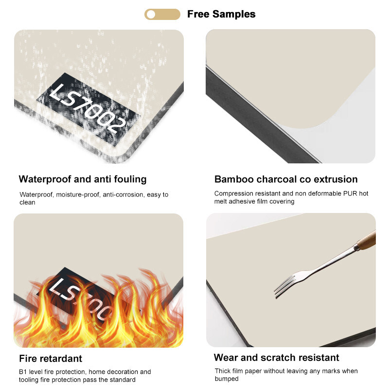 لوحات الرخام العالية اللمعان الحديثة تزيين الجدران الفاخرة لوحات الكريستال الخيزران