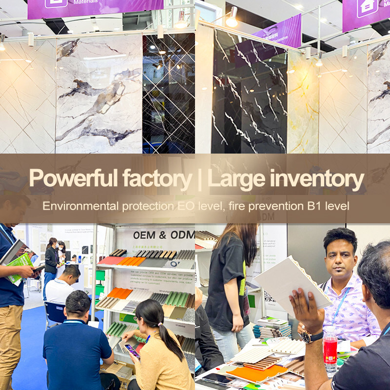 ألواح الرخام البامبو الفحم الخشبي اللوحات الداخلية الزخرفية ألواح الحائط الرخامية