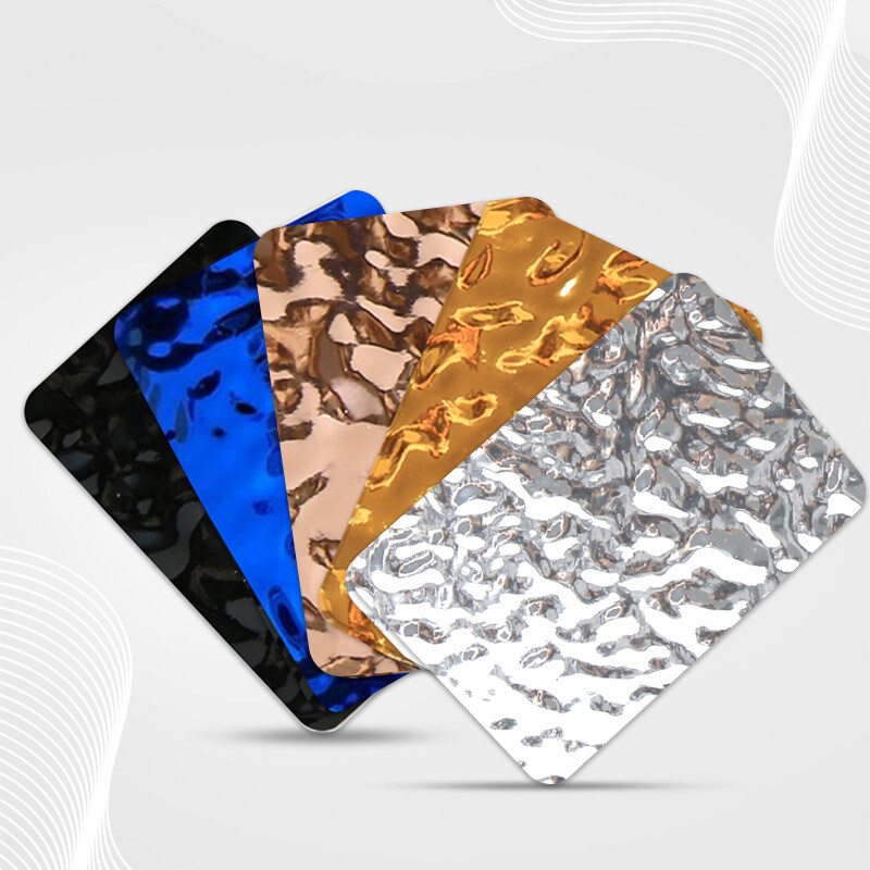 لوكسية 3d المياه الموجة للكربون المنتجات المصنعة إمدادات الكربون الصفيحة الكريستالية لوحة الجدار