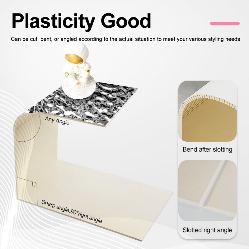 لوكسية 3d المياه الموجة للكربون المنتجات المصنعة إمدادات الكربون الصفيحة الكريستالية لوحة الجدار