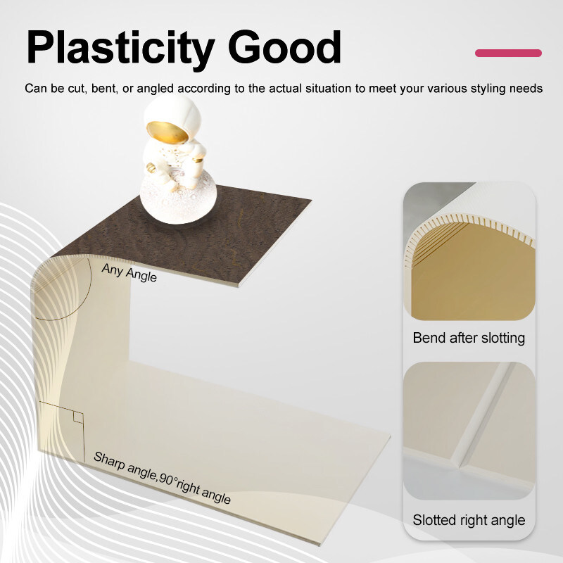 لوحات الزخرفة الداخلية للجدران المقاومة للماء الخشب الحبوب الخيزران الفحم الحائط