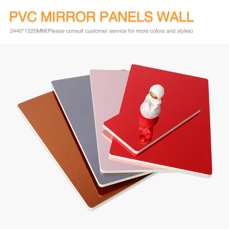 الداخلية الزخرفية الخيزران الخشب القشرة ورقة لوحات الحائط مرآة 1220 * 2440mm