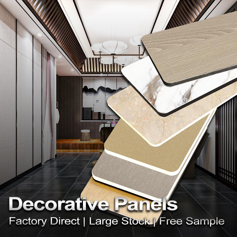 ألواح الحائط المعدنية ذات الألياف الكربونية الخمسة مليمترات من الخيزران للتزيين الداخلي