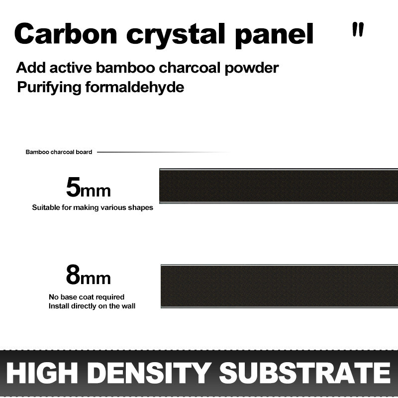 ألواح الحائط المعدنية ذات الألياف الكربونية الخمسة مليمترات من الخيزران للتزيين الداخلي