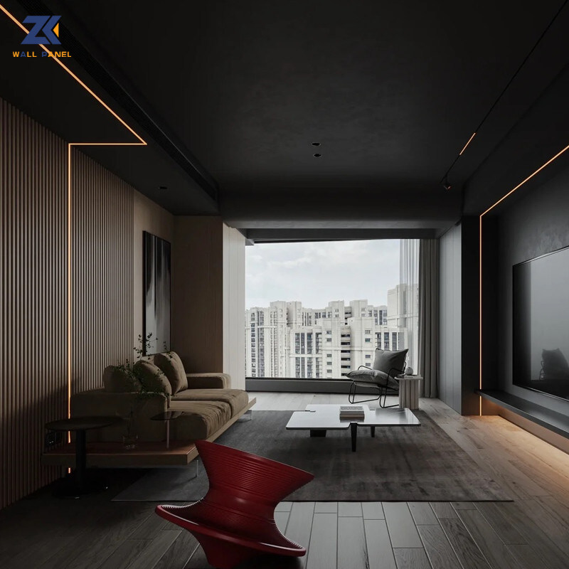 1.22 * 2.6m لوحة الحائط من ألياف الخيزران المعدنية المزخرفة الداخلية