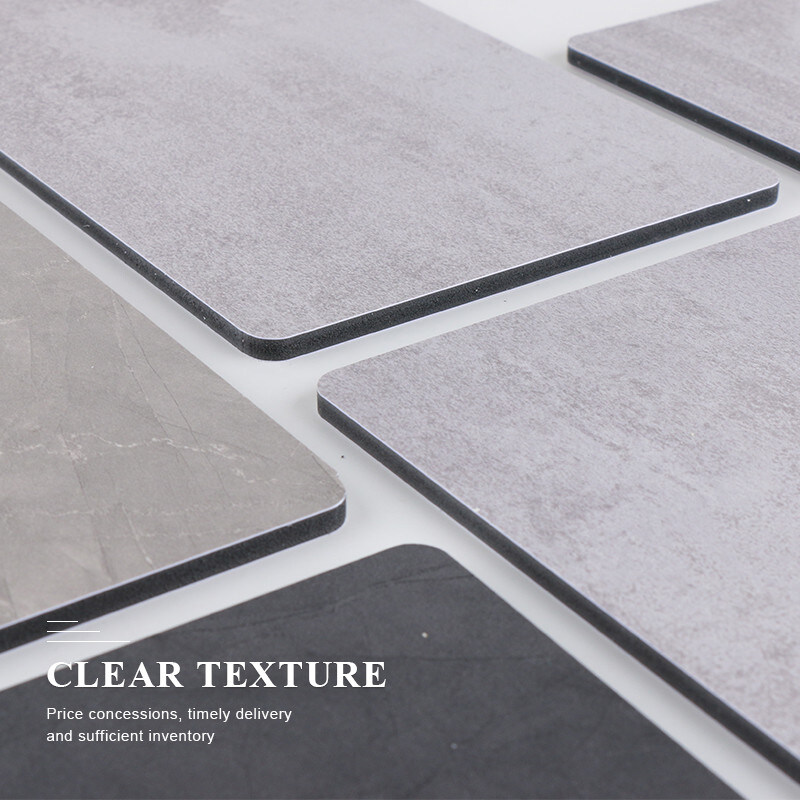 لوحة فحم الخيزران الخشبية الزخرفية المصممة خصيصًا لوحة الرخام الـ Pvc المقاومة للماء