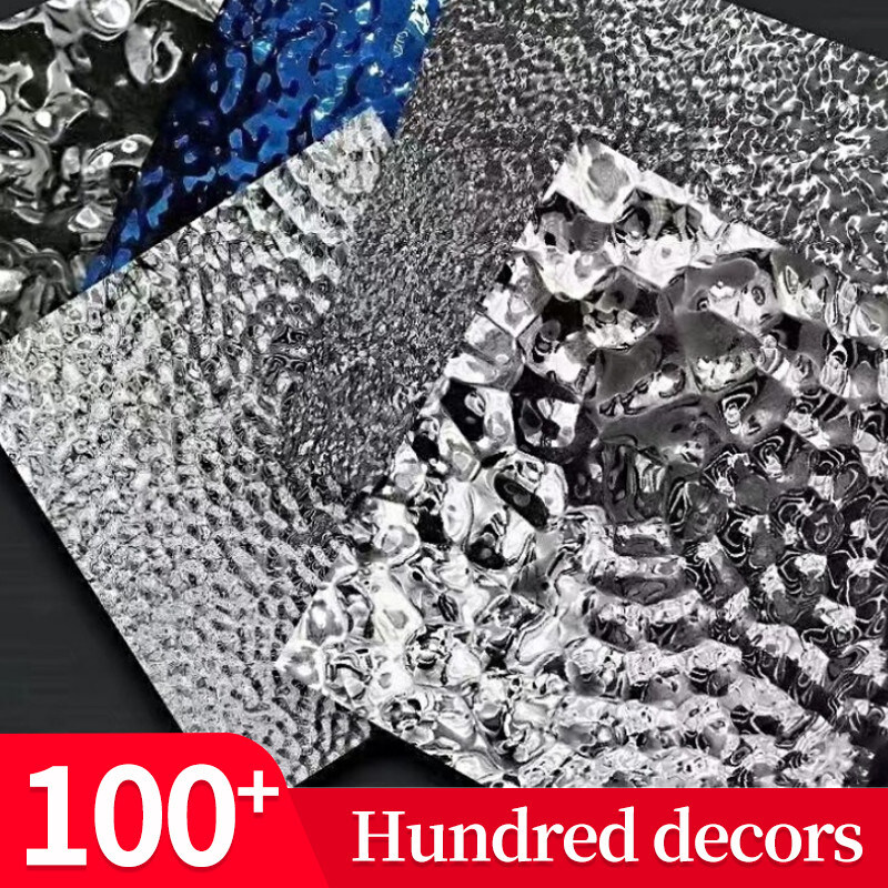 PET 3D تموج الماء القشرة الخشبية 8 مم عالية الكثافة الخيزران الفحم الخشب لوحة الحائط