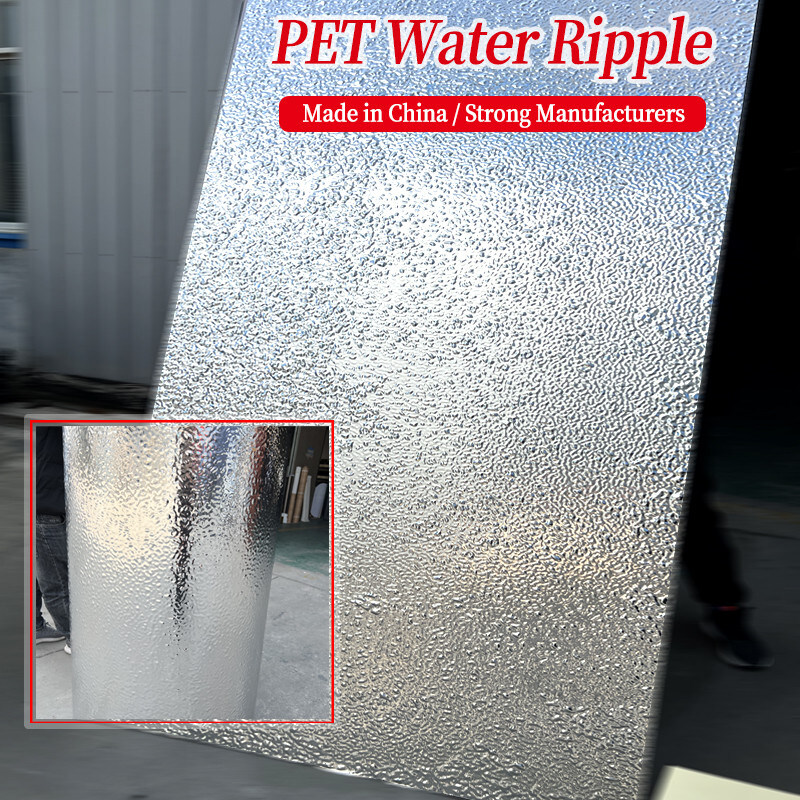 PET 3D تموج الماء القشرة الخشبية 8 مم عالية الكثافة الخيزران الفحم الخشب لوحة الحائط