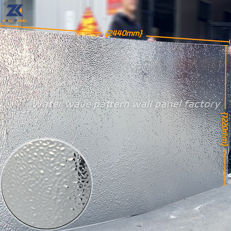 تموج الماء المموج لوحة الحائط اللوبي واجهة لوحة الجدار الزخرفية الداخلية