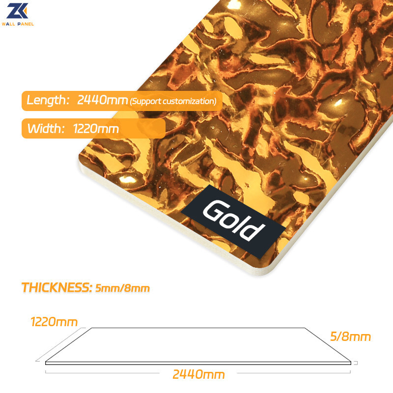 ديكور داخلي PVC PET Water Ripple Panel 3D Wall Panel