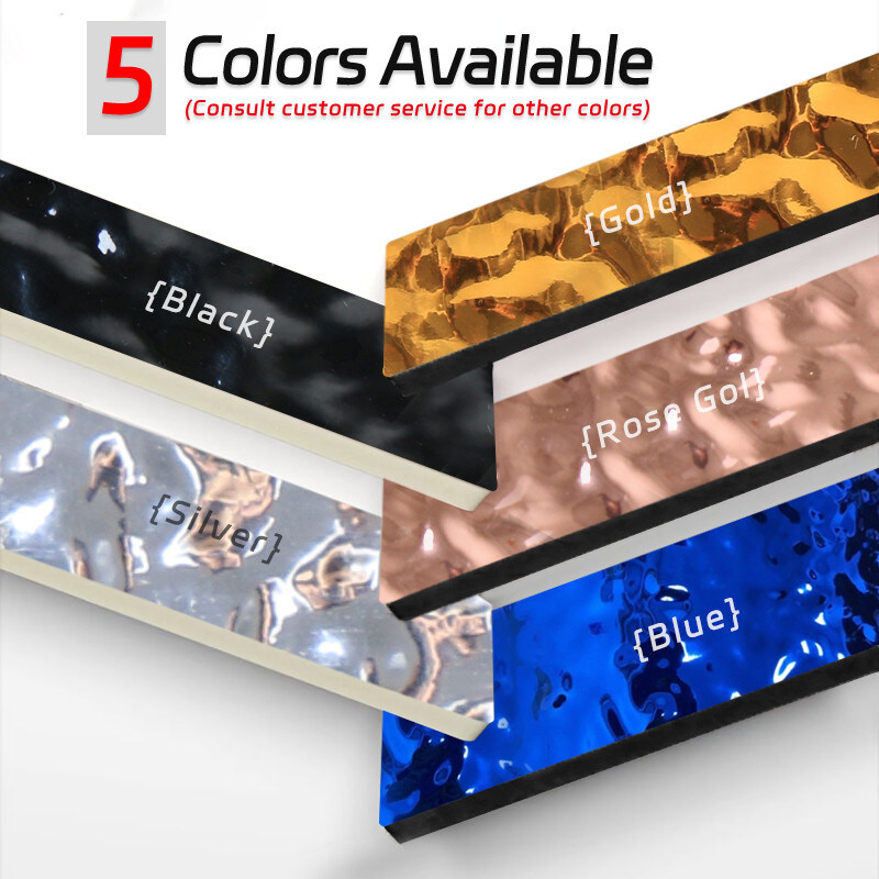 ألواح خشبية مصنوعة من ألياف الخيزران مقاس 8 مم لتزيين الجدران وألواح تموج الماء ثلاثية الأبعاد الخالية من الطلاء