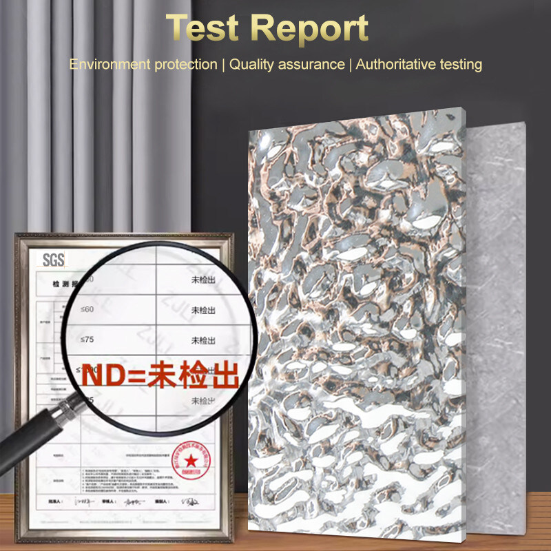 ألواح الحائط الزخرفية المقاومة للماء نمط موجة المياه الخيزران الفحم الخشبي ألواح التشطيب الخشبية