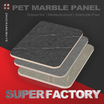 ألواح الرخام PVC حجم مخصص ألواح الحائط الخشبية الخشبية الخشبية