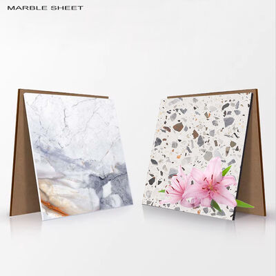 الصديق للبيئة الخيزران الفحم الخشبي الفنير الخشب الداخلية اللوحة الحائطية الرخامية PET