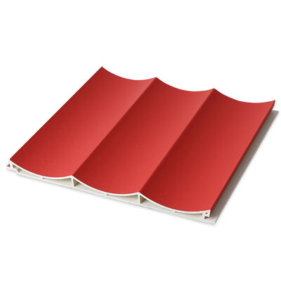 15mm الخشب البلاستيك المركب الجدار الكسوة WPC لوحة موجة مخدد