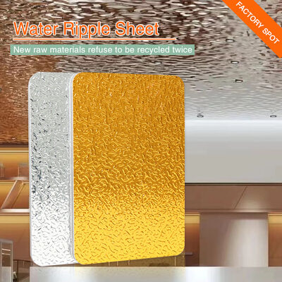 الخيزران الفحم 3D سقف المياه تموج لوحات مواد الديكور