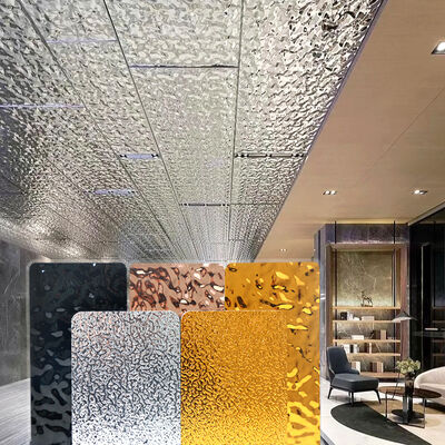 ألواح خشبية مصنوعة من ألياف الخيزران مقاس 8 مم لتزيين الجدران وألواح تموج الماء ثلاثية الأبعاد الخالية من الطلاء